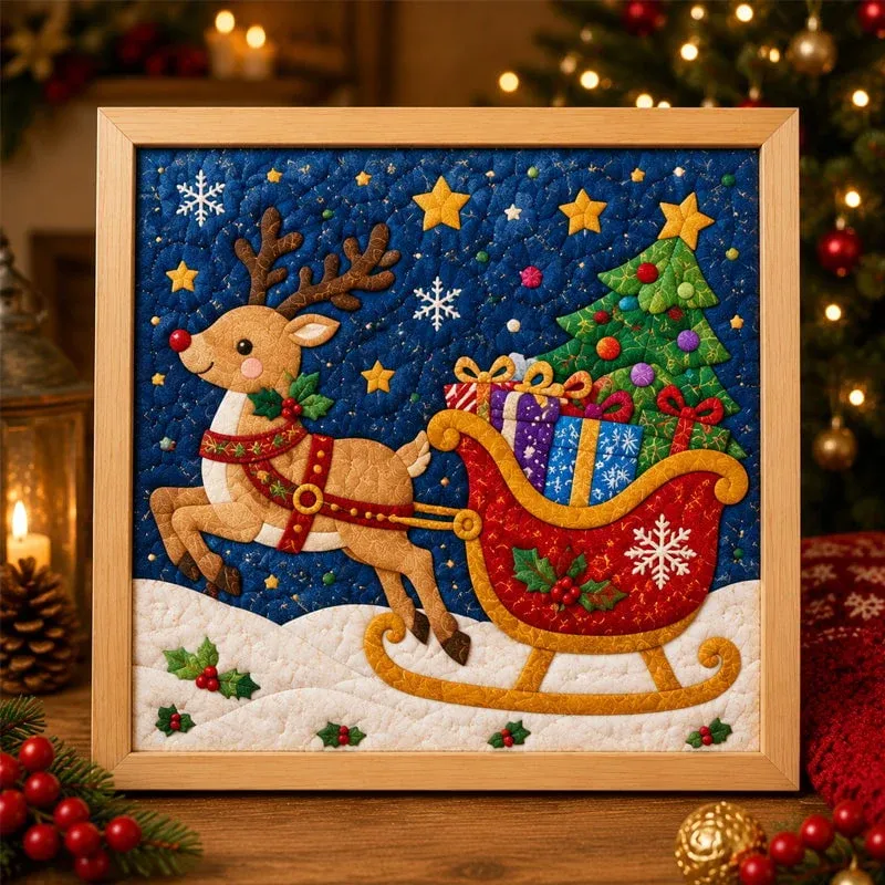 Christmas Fabric Art Painting Kit DIY-Christmas&Animal Series - auphotoblanket