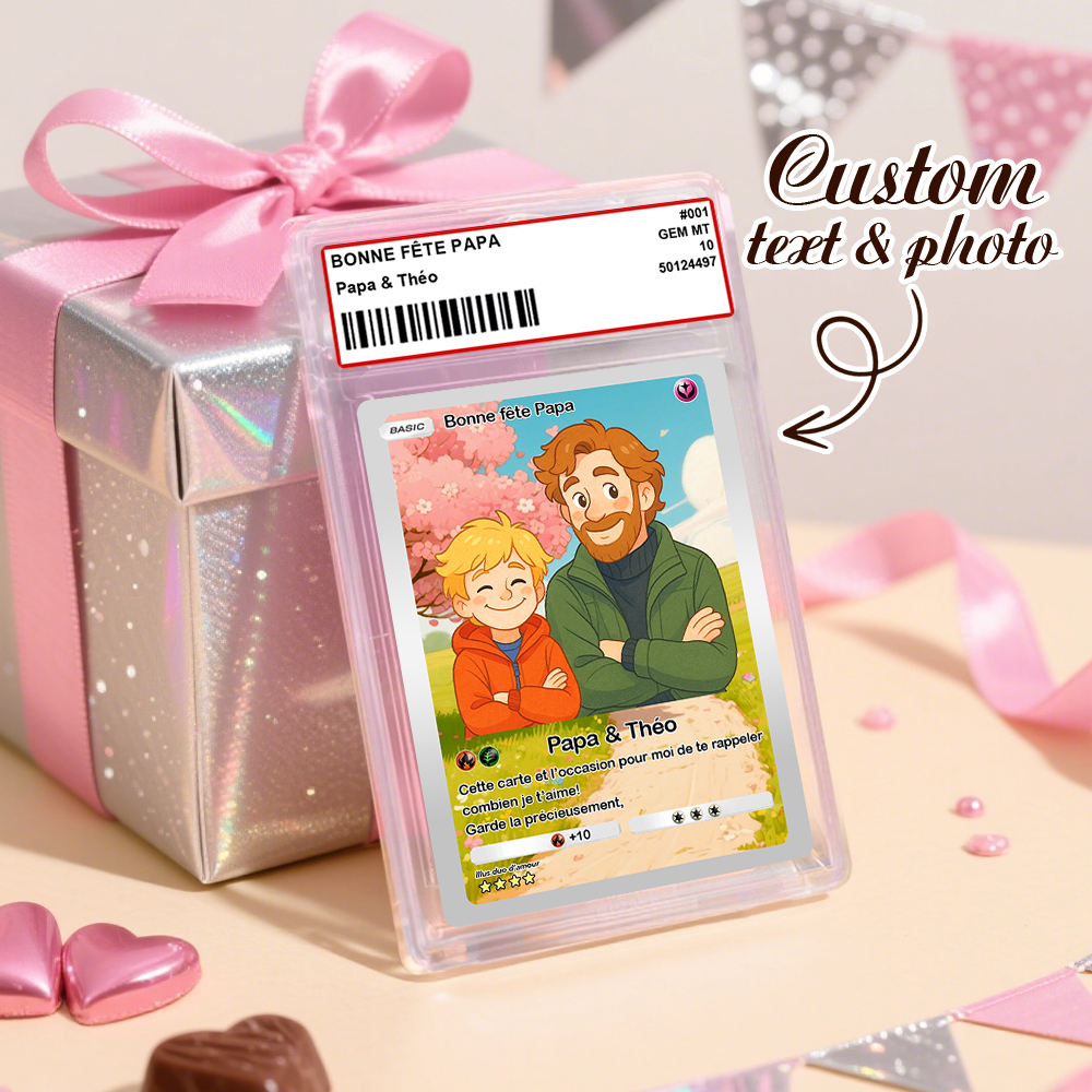 Personalized Anime Acrylic Card Love Gift for Anniversary, Valentine's Day or Birthday - auphotoblanket