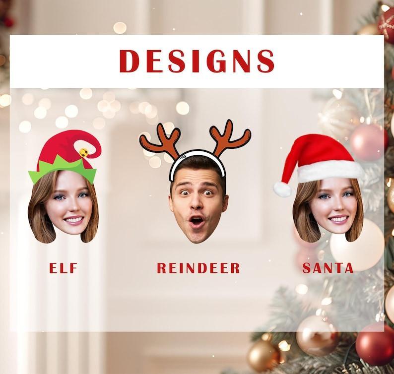 Custom Christmas Shirt with Face, Custom Face Shirt, Christmas Shirt Family, Xmas Shirt, Custom Picture Hawaiian Shirt for Bachelor Party - auphotoblanket