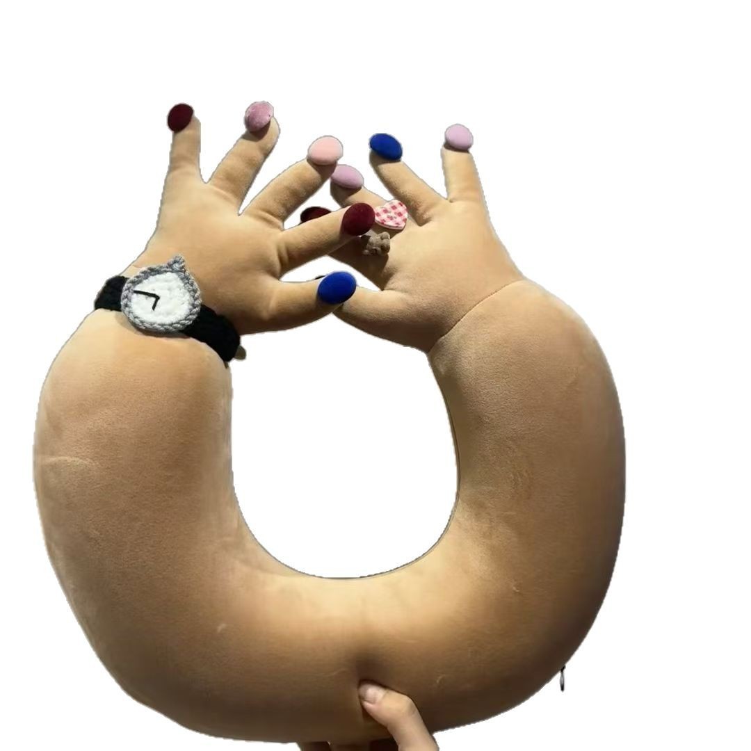 Thickened Neck Support Pillow Soft Plush Funny Finger Pillow Neck Pillow Party Decoration