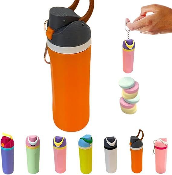 Mini Water Bottle Keychain, Trendy Bottle Keychain, Water Bottle Charms, Cute Charms for Handbags Backpack