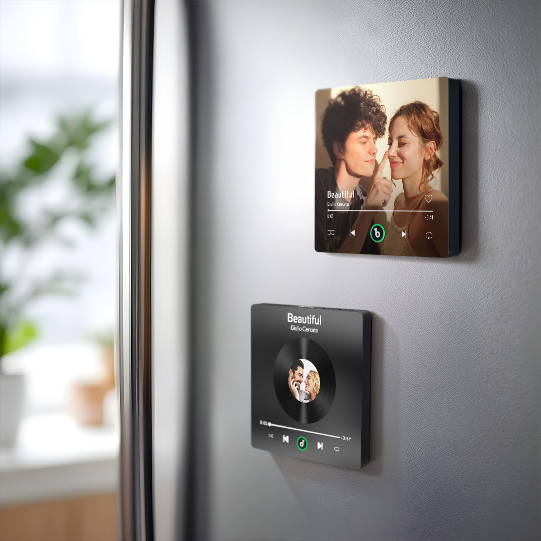 Custom Music Fridge Magnet Personalized New 4.0 Upgrade Photo Colorful Album Fridge Magnet Music Wall Photo Sticker That Can Be Played - auphotoblanket