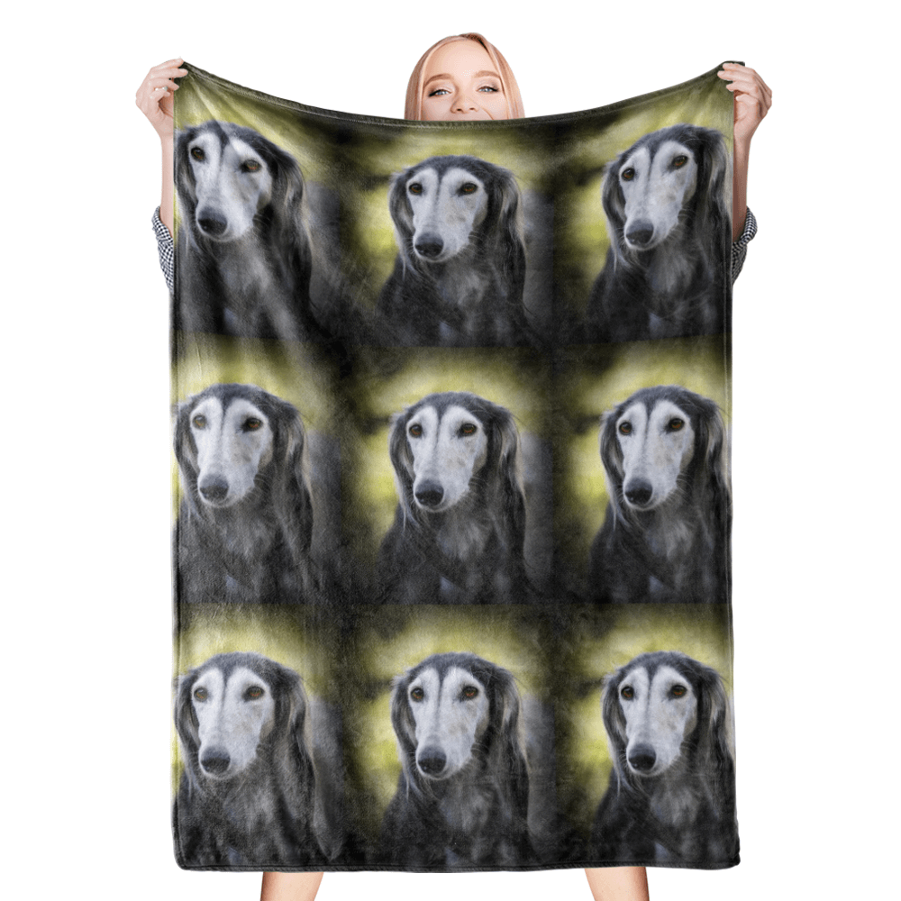 Custom Dog Blankets Personalised Pet Blankets Face Photo Blanket