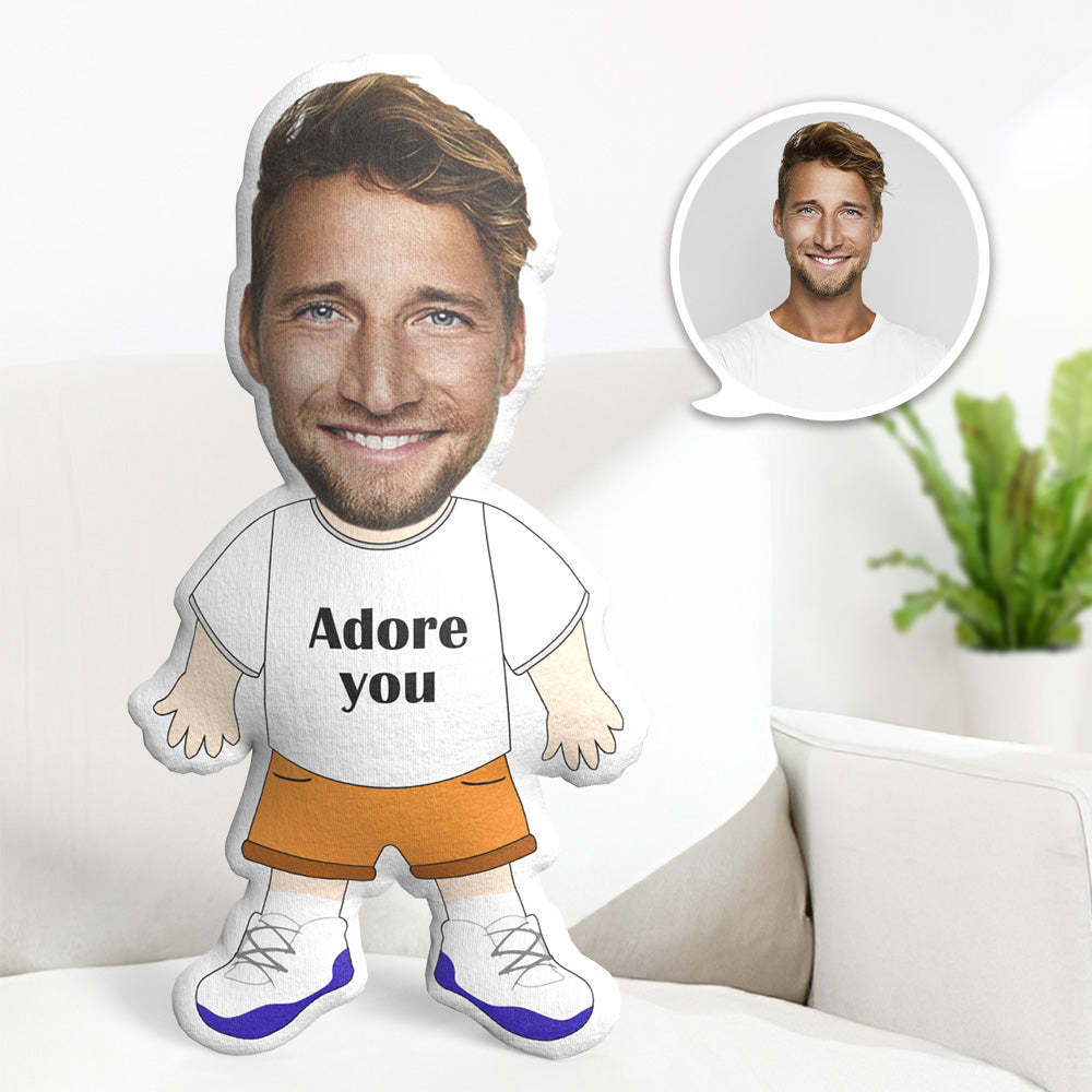 My Face Pillow Custom Photo Pillow Personalized MiniMe Pillow  Message Pillow Gifts for Him - Adore You - auphotoblanket