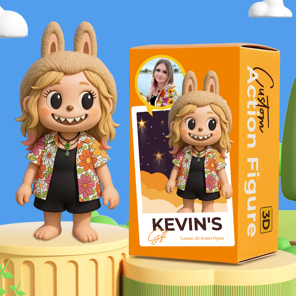 Personalized 3D Figurine with Unique Face and Fantasy Style Character - auphotoblanket