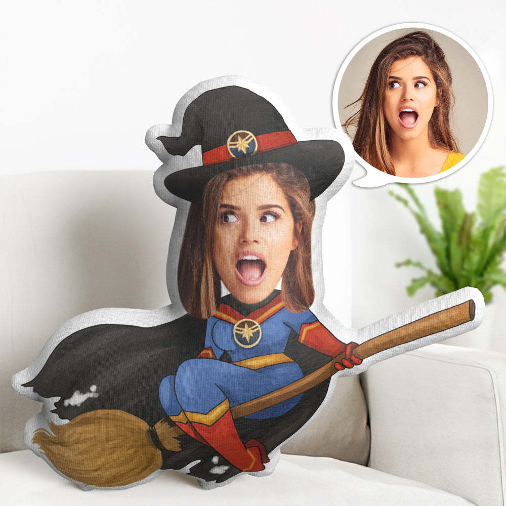 Halloween Pillow Gifts Custom Face Pillow Personalized Wizard Minime Pillow Gifts - auphotoblanket
