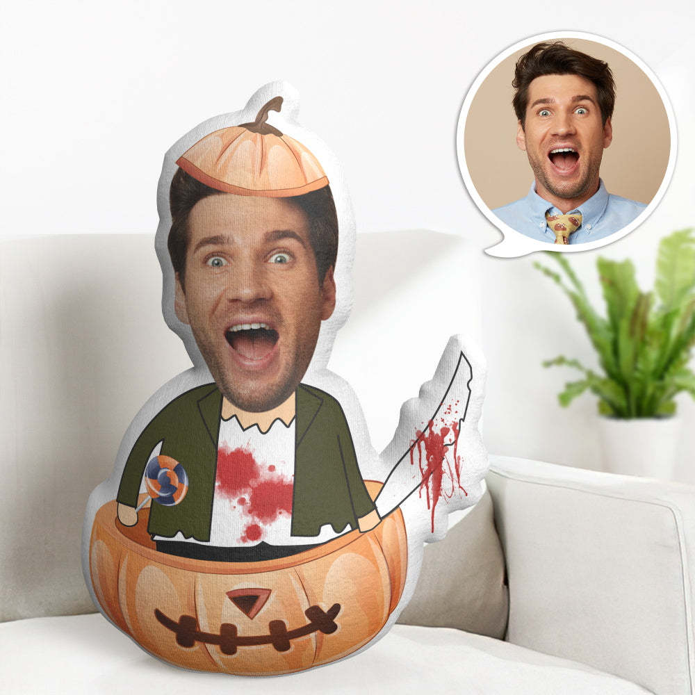 Halloween Gifts Custom Face Pillow Personalized Horrible Minime Pillow Gifts - auphotoblanket