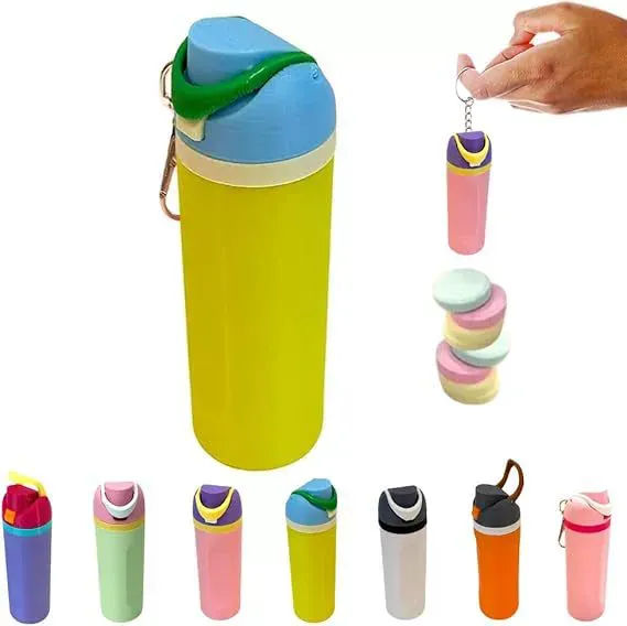 Mini Water Bottle Keychain, Trendy Bottle Keychain, Water Bottle Charms, Cute Charms for Handbags Backpack