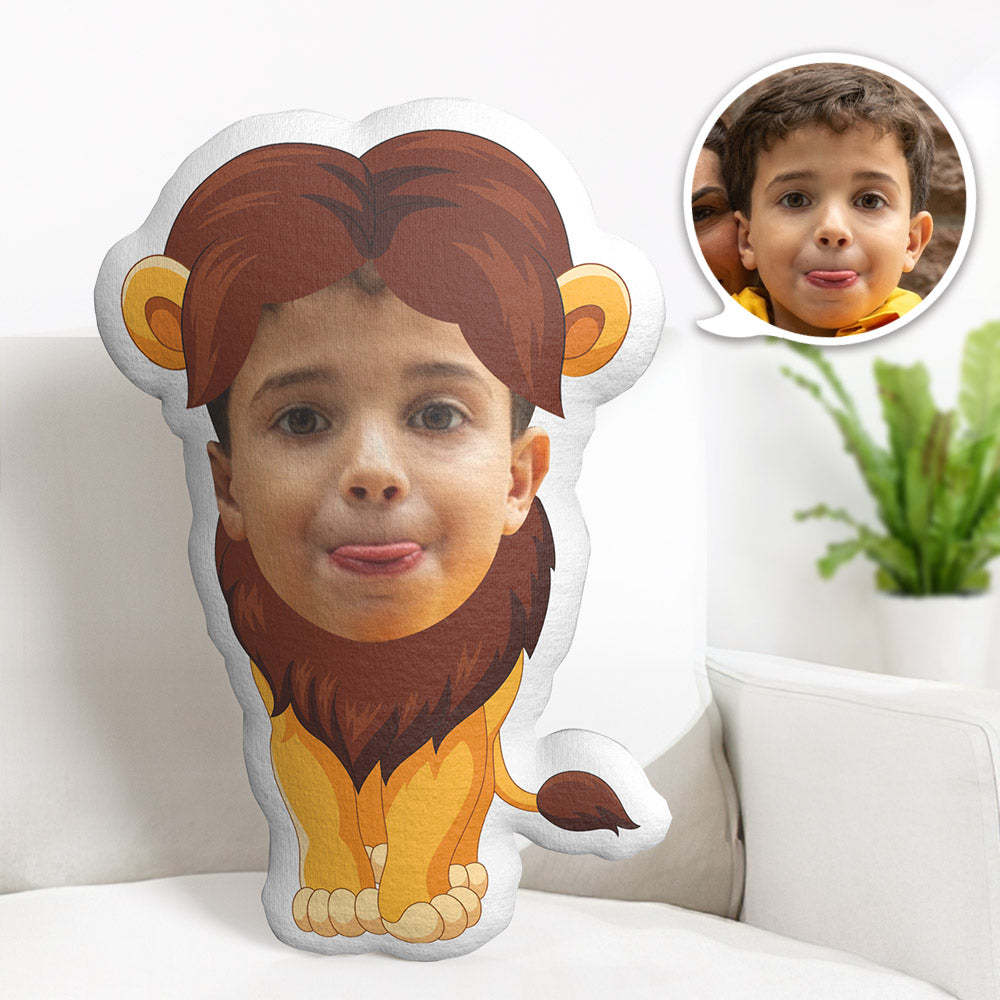 Custom Face Pillow Personalized Photo Pillow Singham MiniMe Pillow Gifts for Kids - auphotoblanket