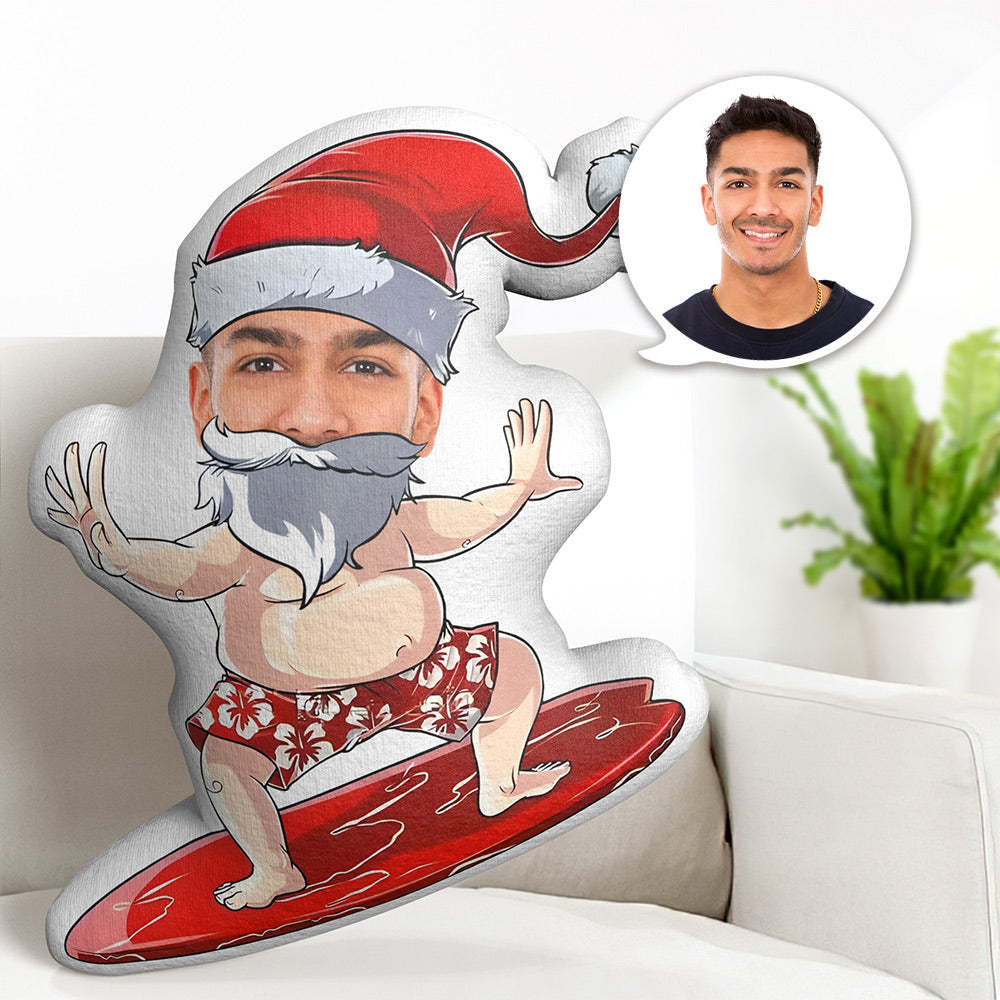 Body Pillow My Face Pillow Custom Dolls Surfing Santa Claus Photo Pillow Minime Pillow Custom Pillow Gift - auphotoblanket