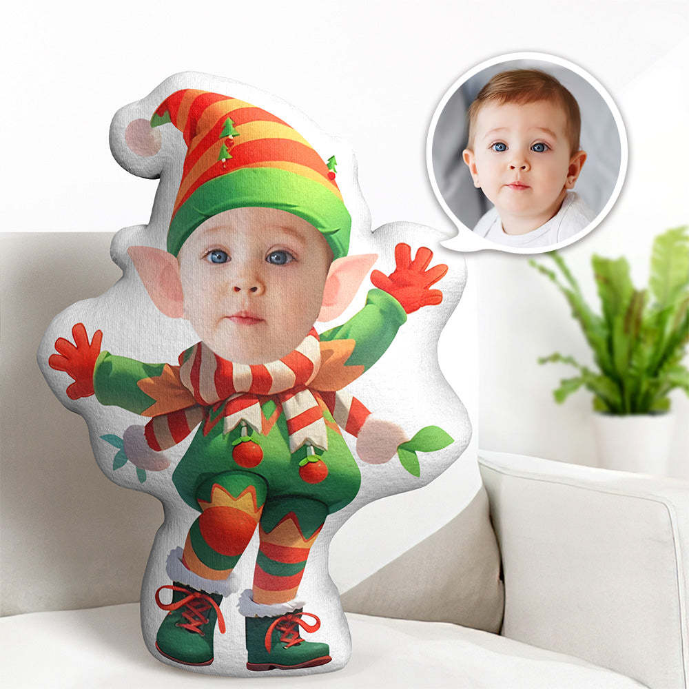 Body Pillow My Face Pillow Custom Dolls Christmas Elf Boy Photo Pillow Minime Pillow Custom Pillow Gift - auphotoblanket
