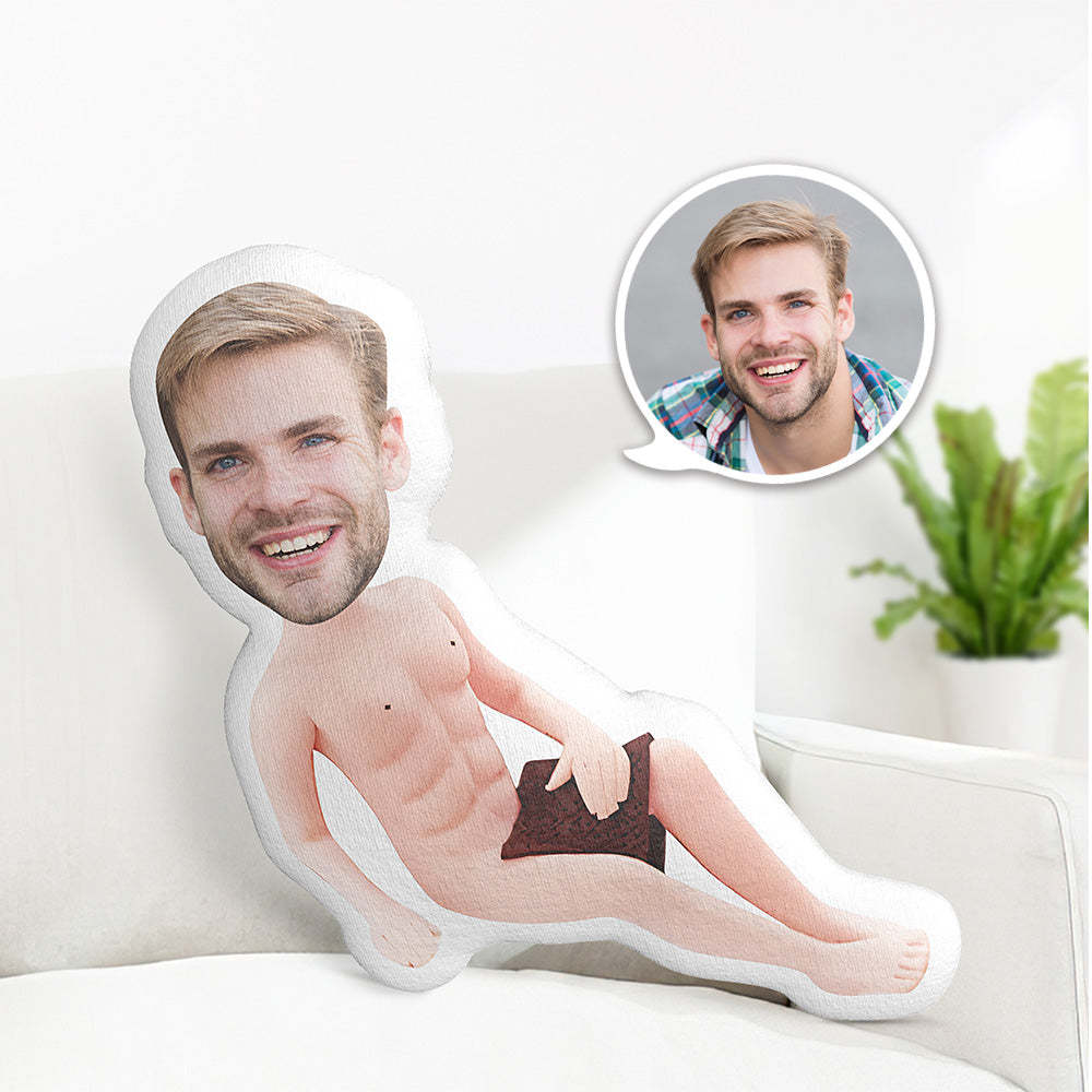 My Face Pillow Custom Face Photo Pillow Minime Pillow Sexy Body Love Gifts for Her - auphotoblanket