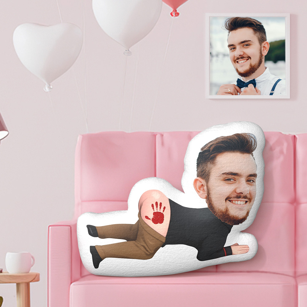 My Face Pillow Custom Face Photo Pillow Minime Pillow Fun Gifts for Her Valentine's Day Gifts - auphotoblanket