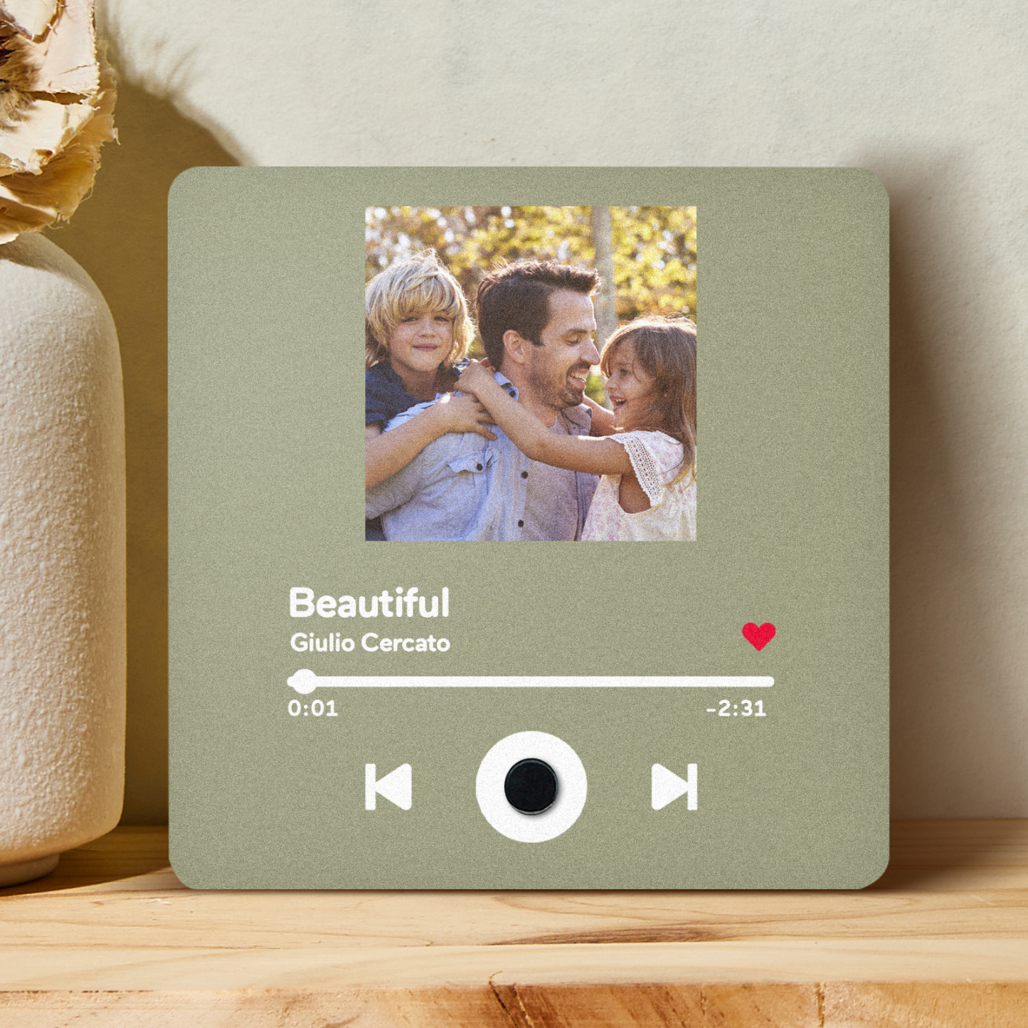 Customized Album Fridge Magnet Personalized Music Fridge Magnet Can Play Songs and Adjust Volume - auphotoblanket