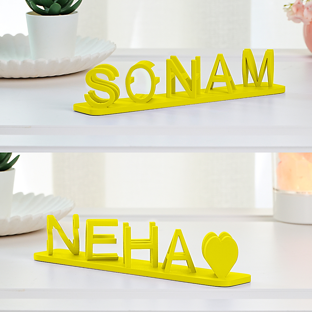 3D Printed Couple Dual Name Decoration Romantic Couple Gifts - auphotoblanket