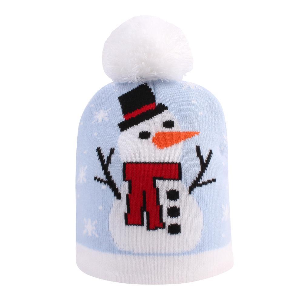 Christmas Hat Kids Xmas Beanie Colorful New Year Party Hat - UNIVERSAL SIZE