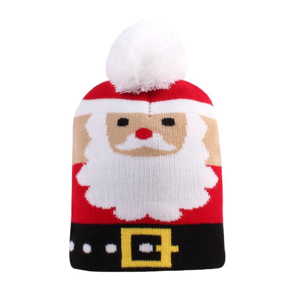 Christmas Hat Kids Xmas Beanie Colorful New Year Party Hat - UNIVERSAL SIZE