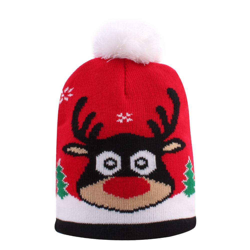 Christmas Hat Kids Xmas Beanie Colorful New Year Party Hat - UNIVERSAL SIZE