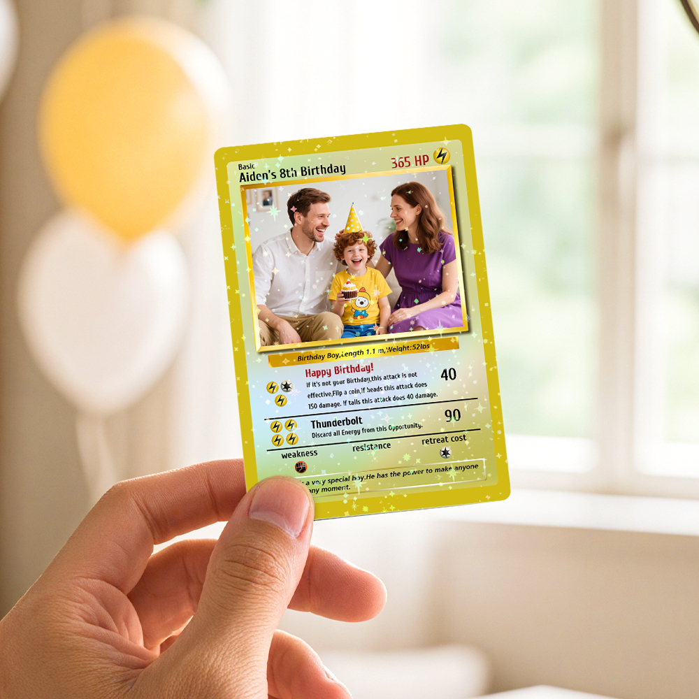 Custom Anime Acrylic Card Personalized Love Gift for Anniversary, Valentine's Day or Birthday - auphotoblanket