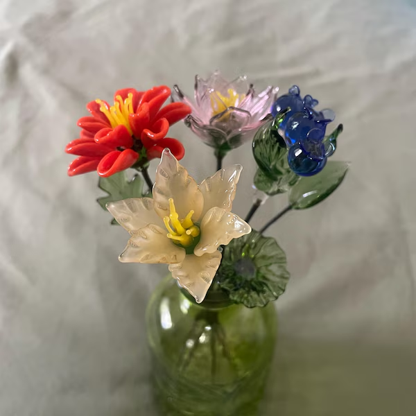 Custom Glass Birth Month Flower Gift For Mom Grandma Mother's Day Gift