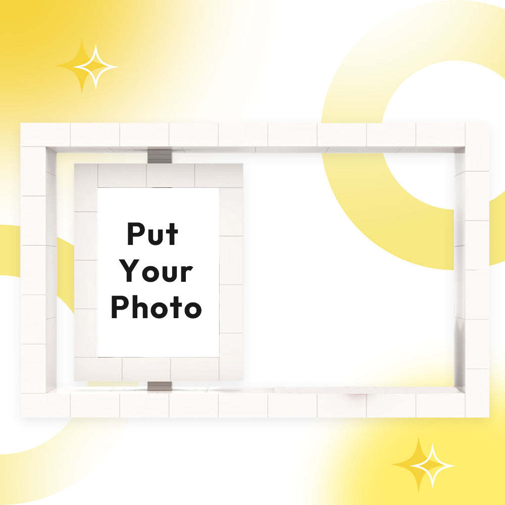 2 People Photo Frame for Brick Figures - auphotoblanket