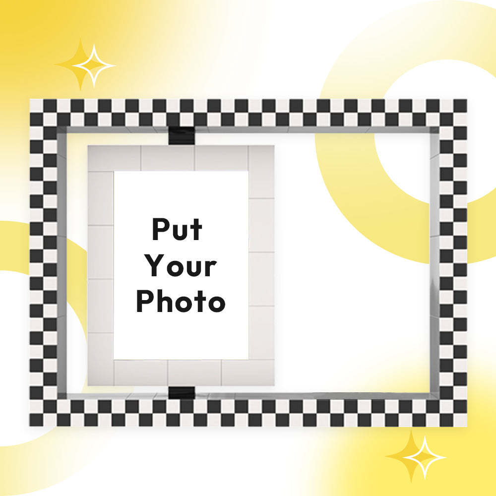 1 Person Photo Frame for (No Brick Figures) Acrylic Dust Cover - auphotoblanket