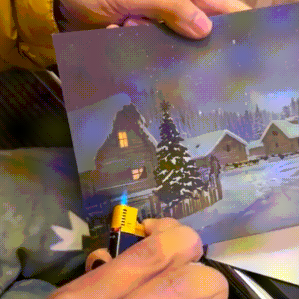 Light up Christmas warm-up card - auphotoblanket