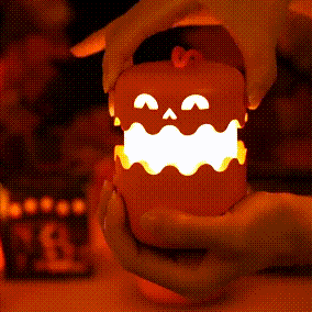 Pumpkin Night Light - Fun and Creative Gift, Ambiance Lamp Halloween Decoration Pumpkin Lantern for Halloween - auphotoblanket