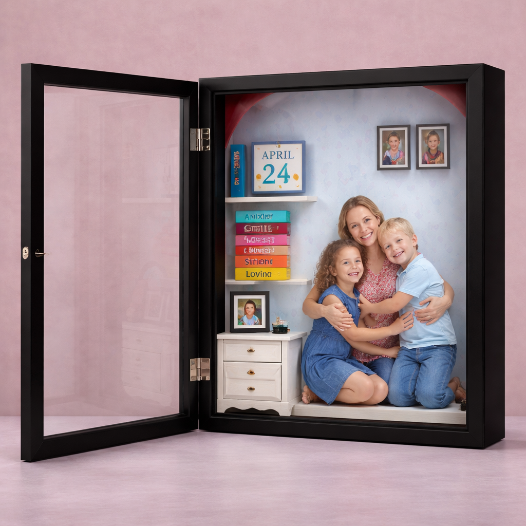 THE MINIATURE RACK Custom Photo & Message, Personalized Photo Keepsake - auphotoblanket