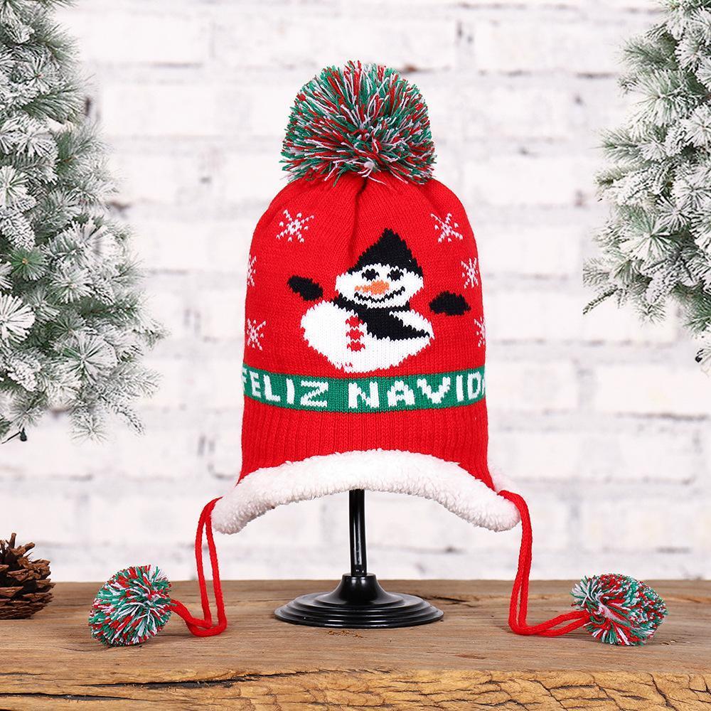 Christmas Hat Kids Xmas Beanie Colorful New Year Party Hat - UNIVERSAL SIZE