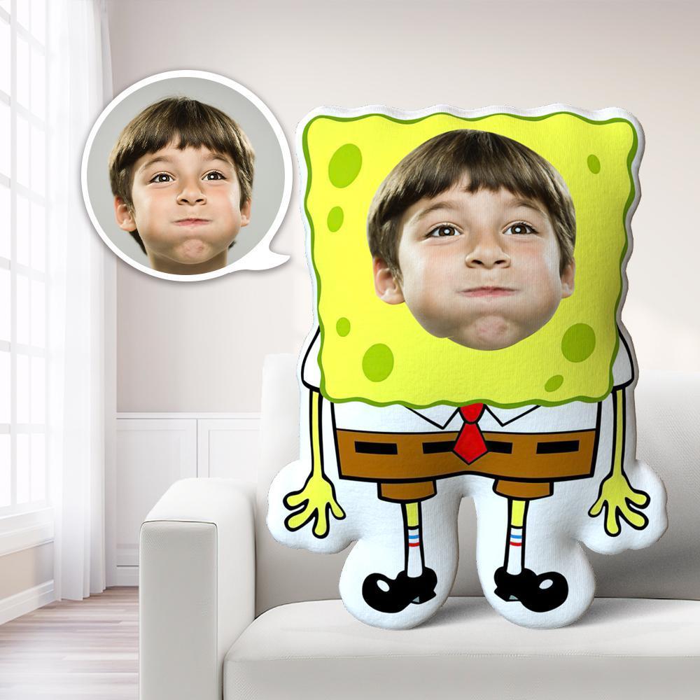 Personalized Photo My face on Pillows Custom Minime Dolls Gag Gifts Toys SpongeBob SquarePants Costume