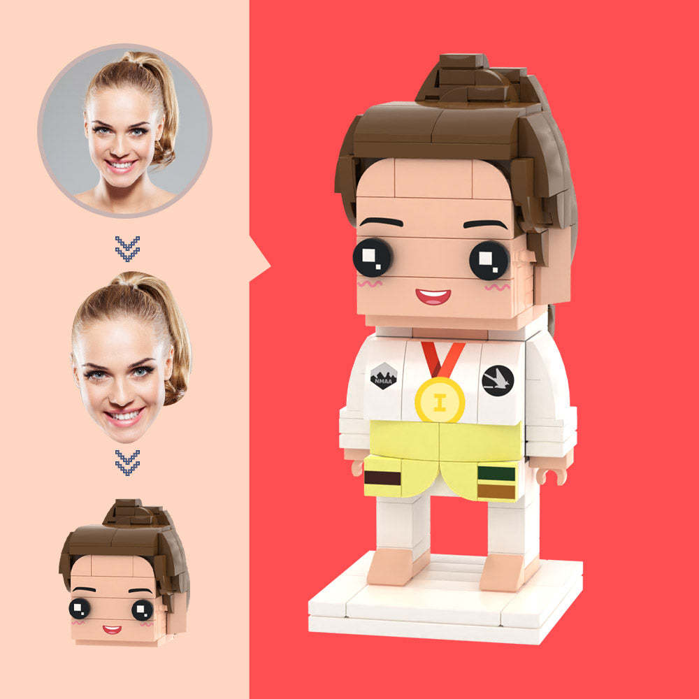 Customized Head Champion Medal Figures Small Particle Block Toy Customizable Brick Art Gifts - auphotoblanket