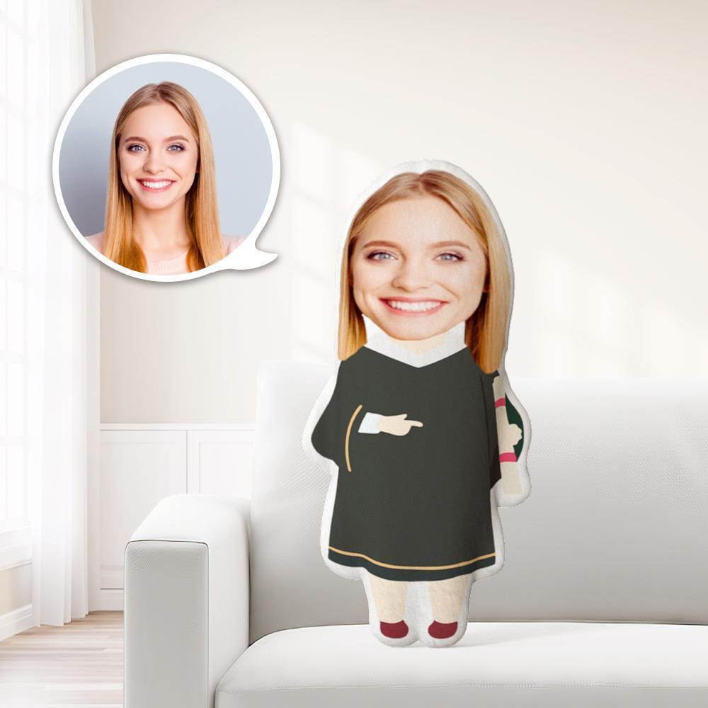 Grad Gifts Toys Personalized Photo My face on Pillows Custom Minime Dolls Academic Dress-Graduation Certificate Costume