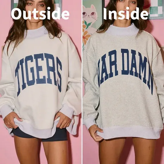 Custom College Team Reversible Mockneck - auphotoblanket
