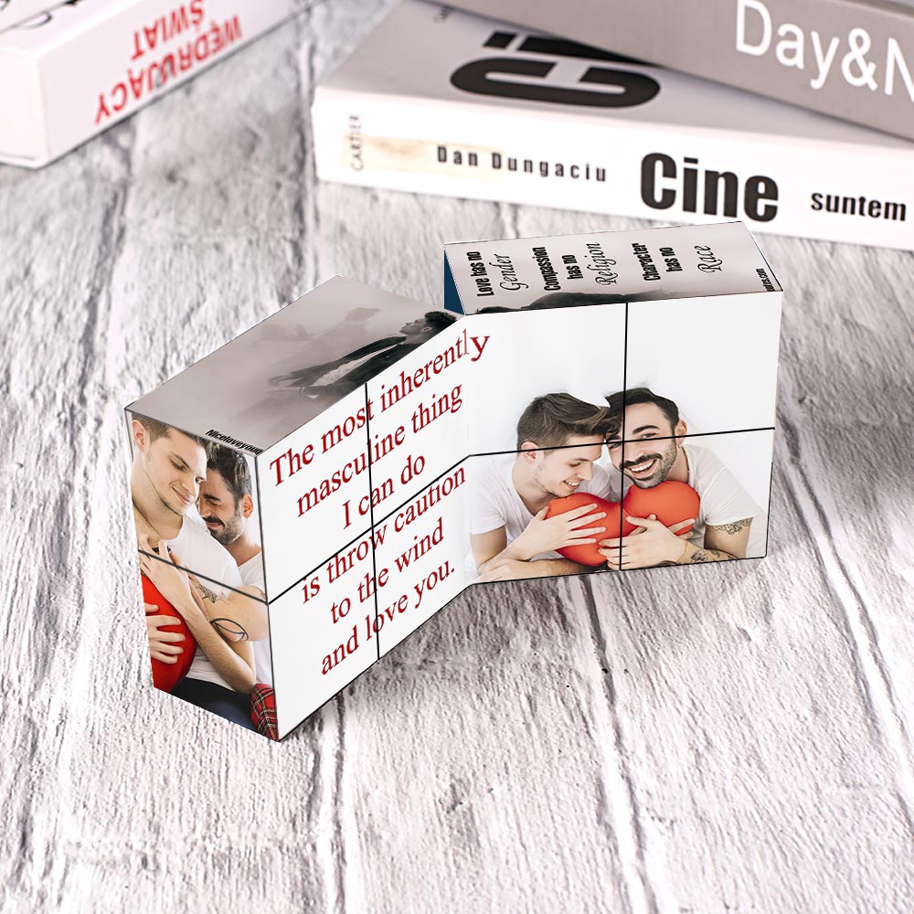 Custom Magic Folding Rubic's Cube Man to Man Gay Gift Ideas LGBT Gifts