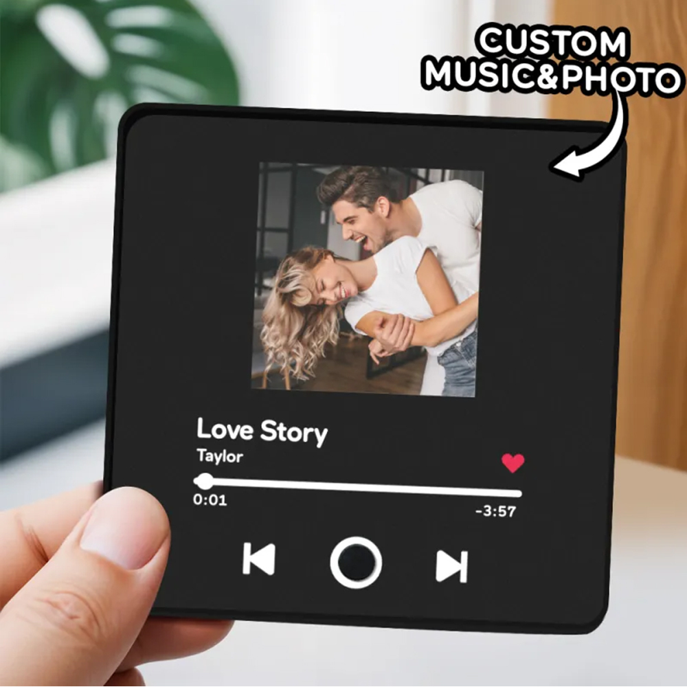 Customized Album Fridge Magnet Personalized Music Fridge Magnet Can Play Songs and Adjust Volume
