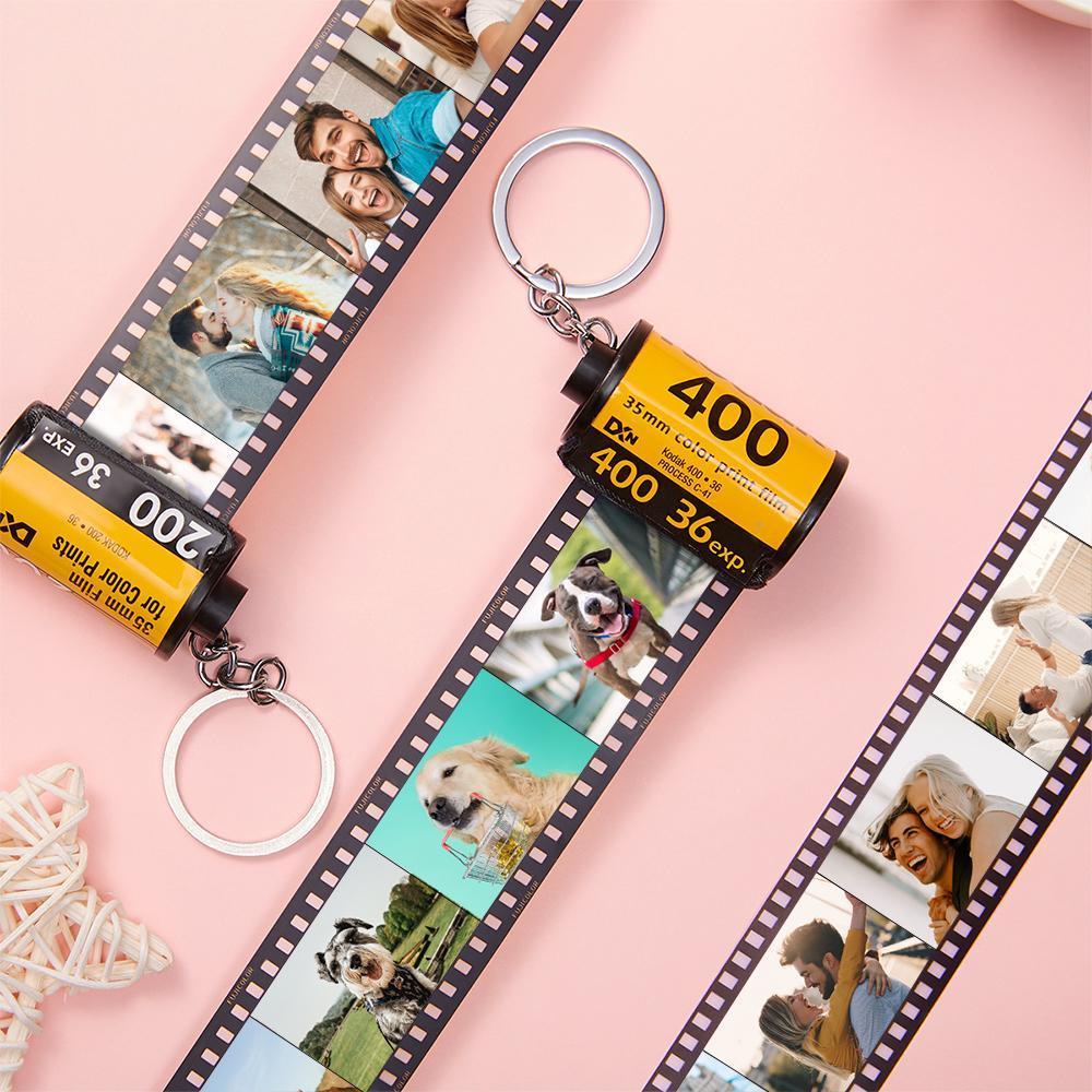 Christmas Gifts Custom Camera Film Roll Keychain Gift For Boyfriend