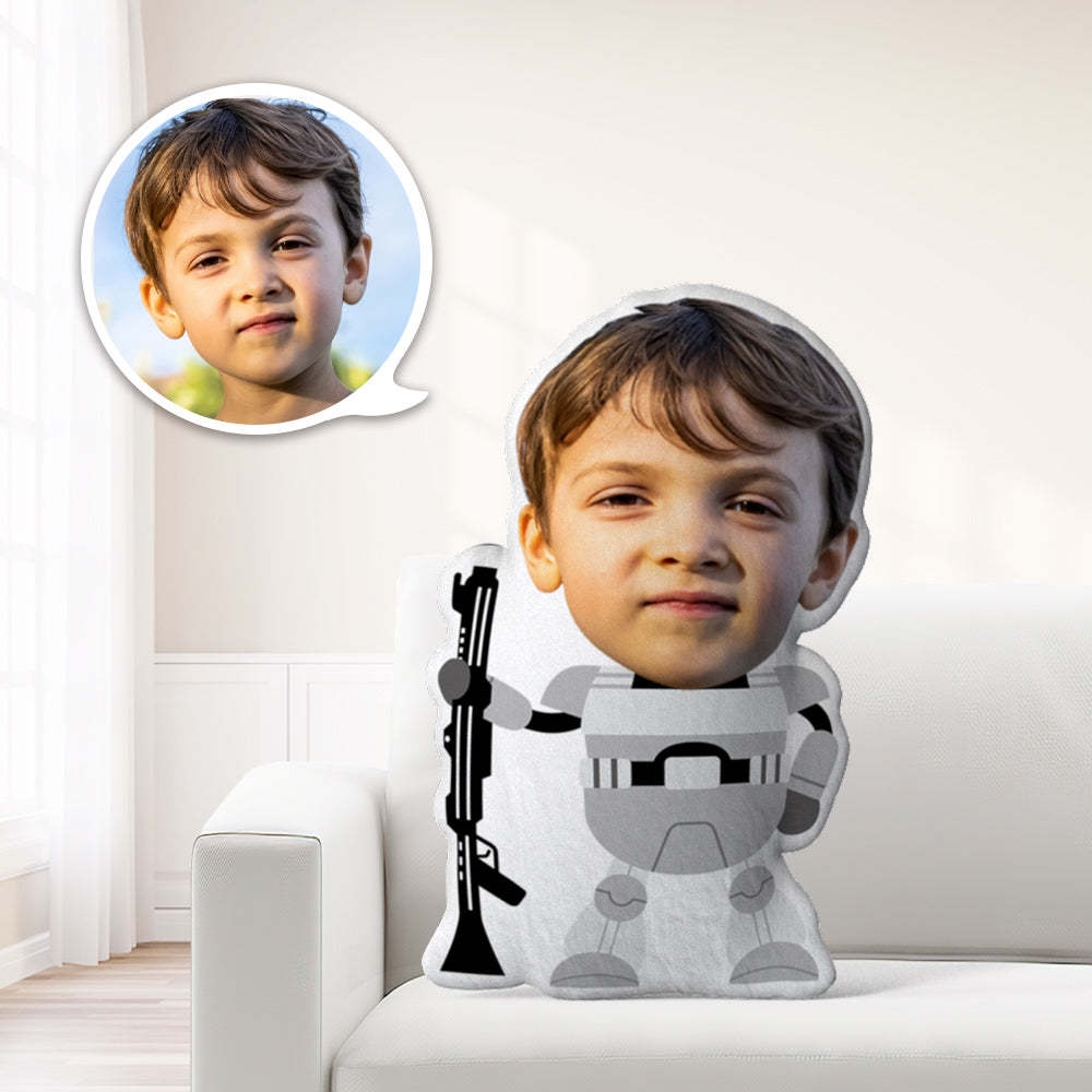 Star Wars Gifts Custom Face Minime Pillow Personalized Imperial Stormtrooper Pillow Gifts - auphotoblanket