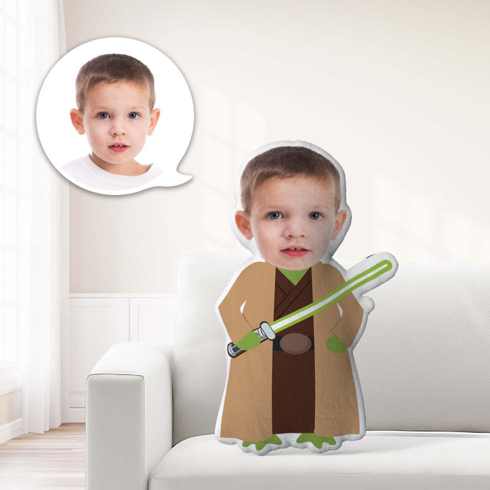 Star Wars Yoda Gifts Custom Face Pillow Personalized Minime Pillow Gifts - auphotoblanket