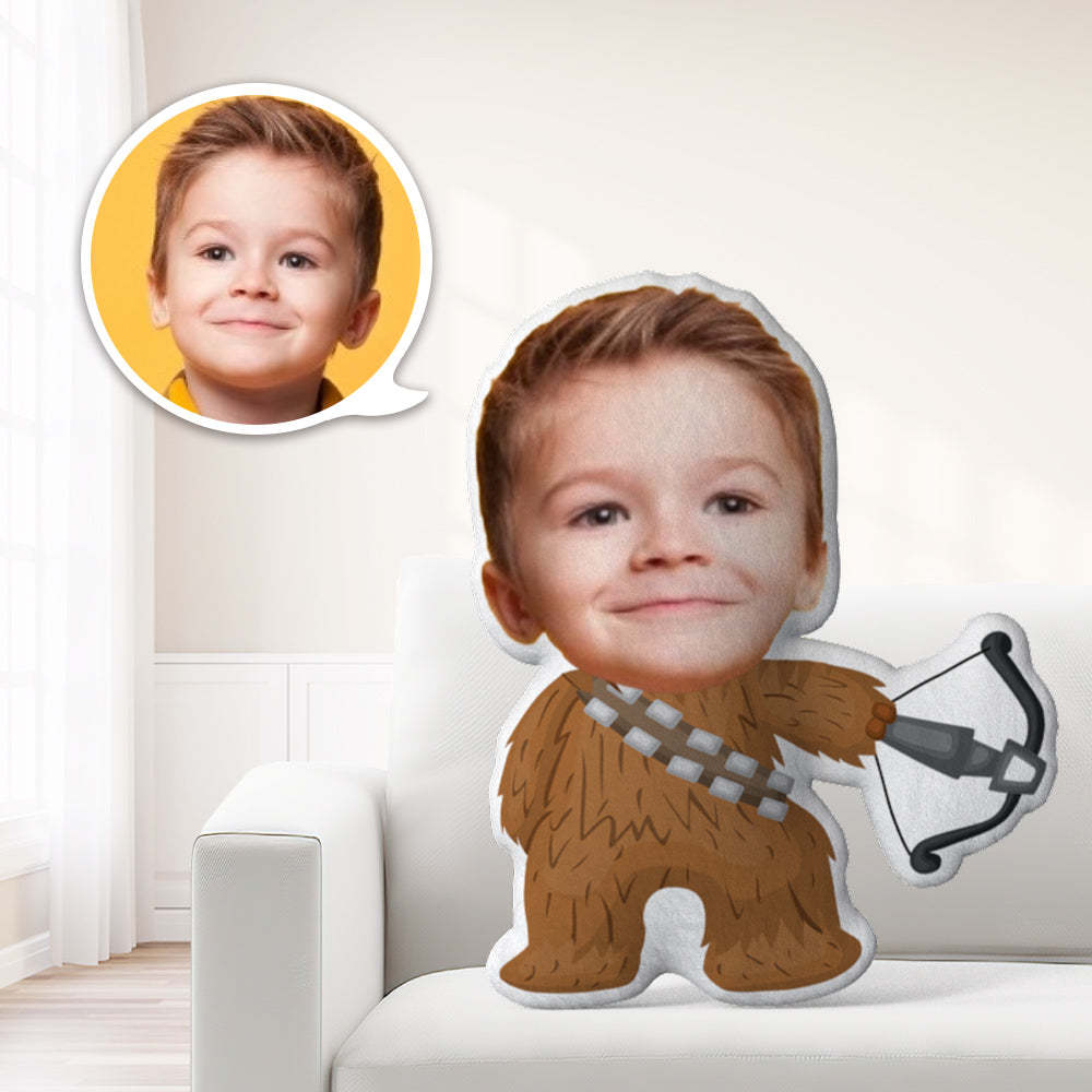 Star Wars Gifts Custom Face Minime Pillow Personalized Chewbacca Pillow Gifts - auphotoblanket
