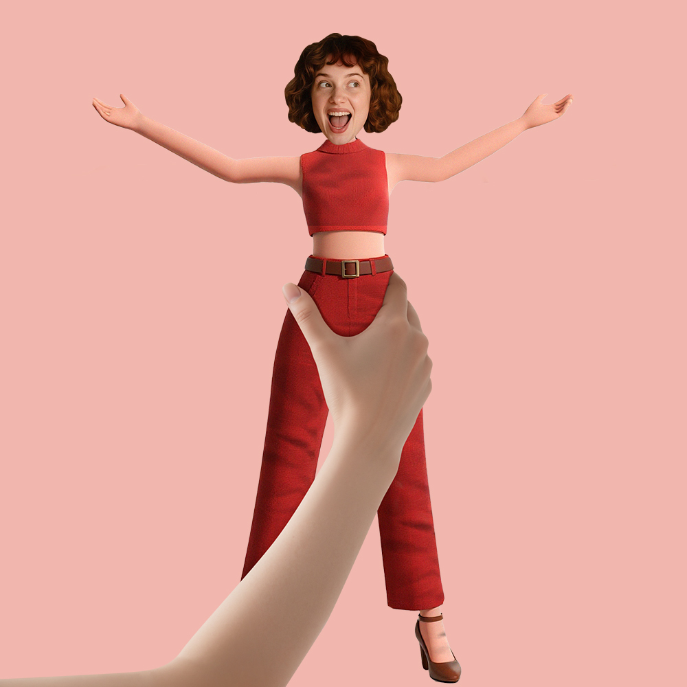 Custom Mini Me Doll with Full Body Photo  Flexible Arms & Legs Funny Gag Gift - auphotoblanket