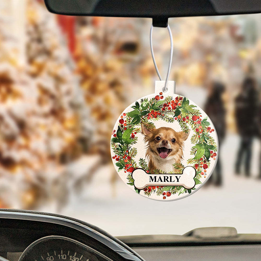Custom Christmas Car Air Freshener Rearview Mirror Ornament Funny Air Freshener Gifts for Christmas - mycustomtirecover
