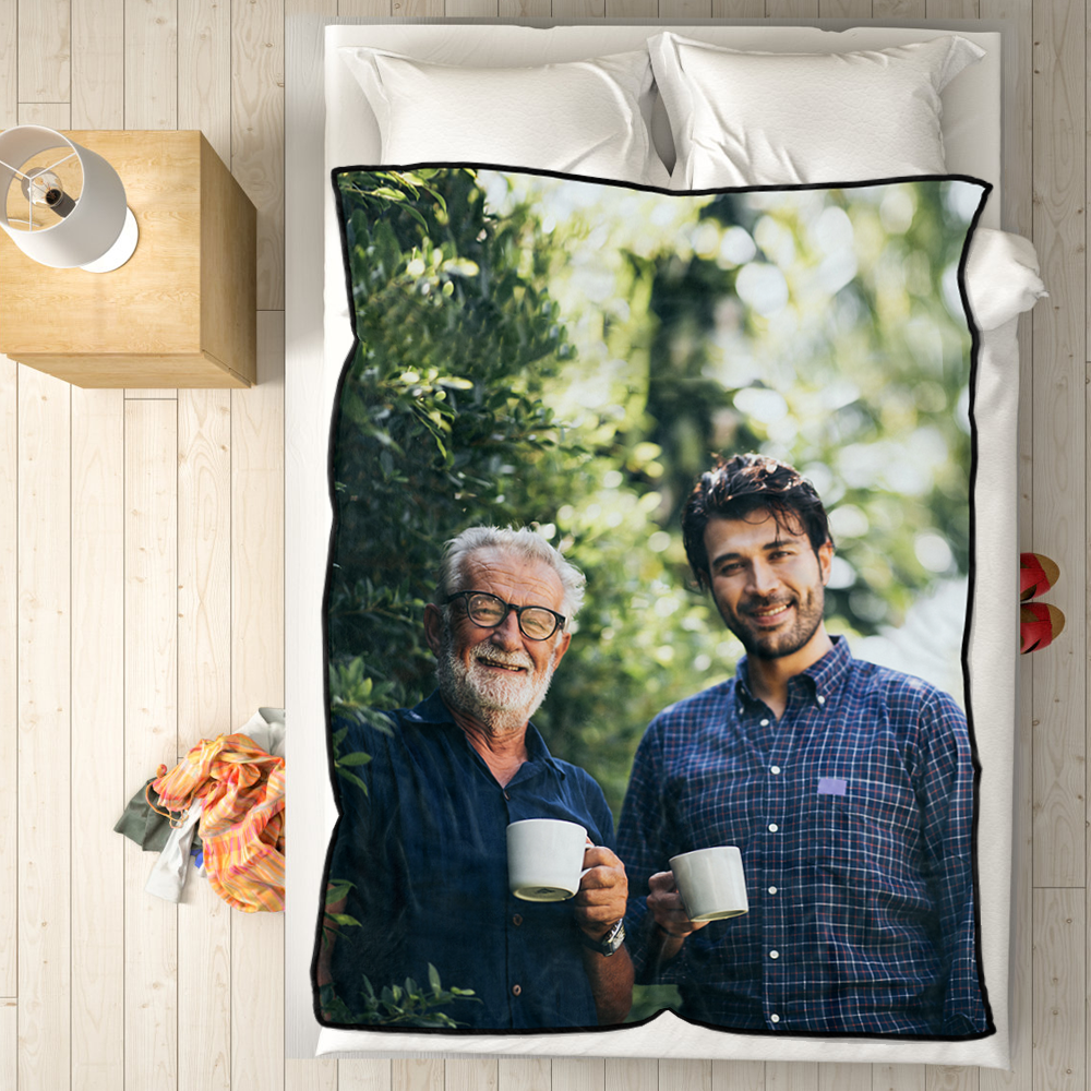 Custom Dad Blankets Personalised Photo Blankets Custom Collage Blankets