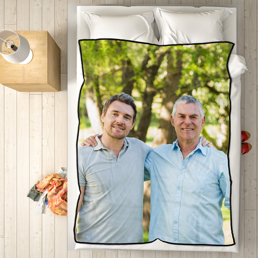 Custom Dad Blankets Personalised Photo Blankets Custom Collage Blankets