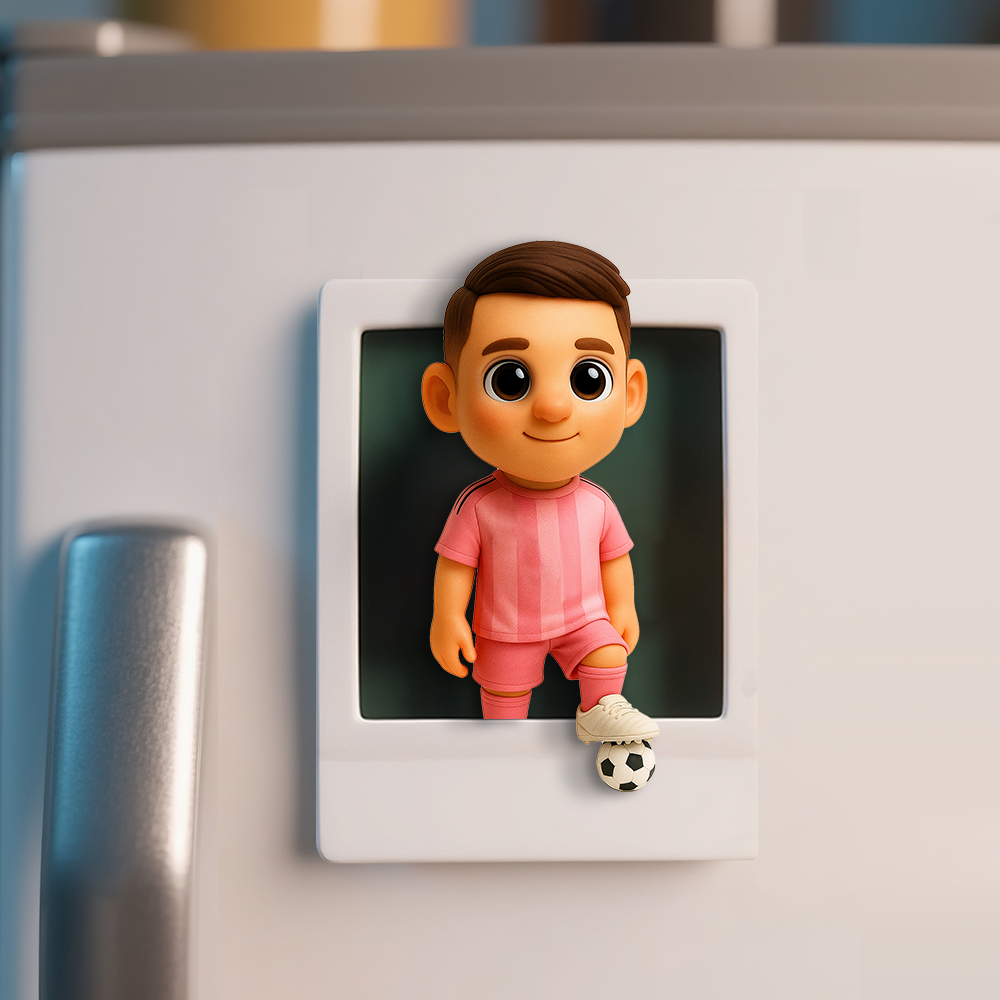 Personalized 3D Cartoon Character Magnet from Picture Custom Magnetic Decoration Gift Idea - auphotoblanket