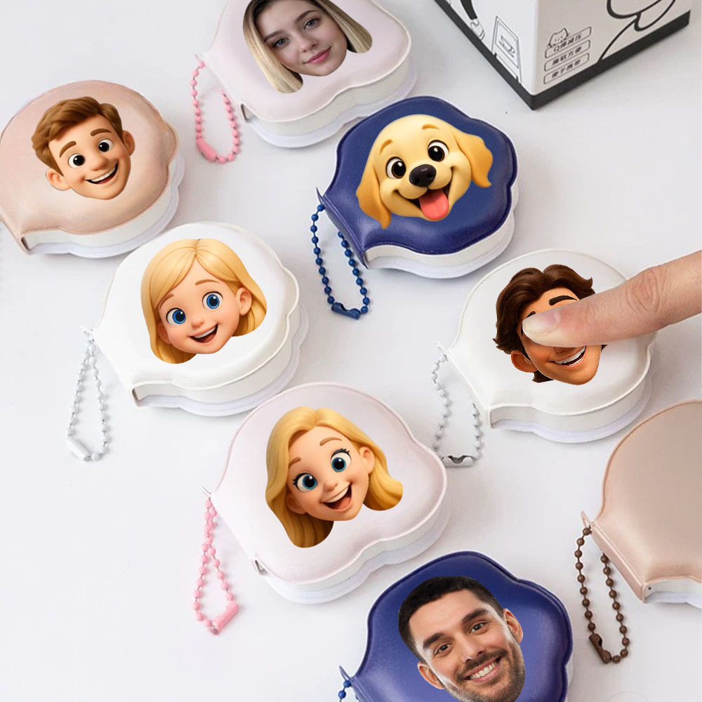 Custom Face Post-it Note Pads Funny Sticky Notes Cute Bag Hanger - auphotoblanket