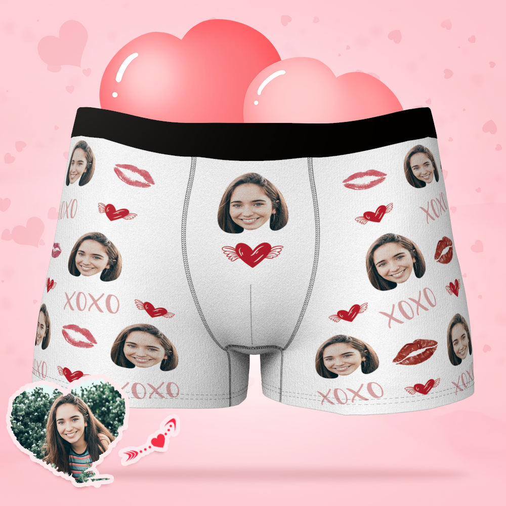 Men's Custom Heart Boxer Shorts