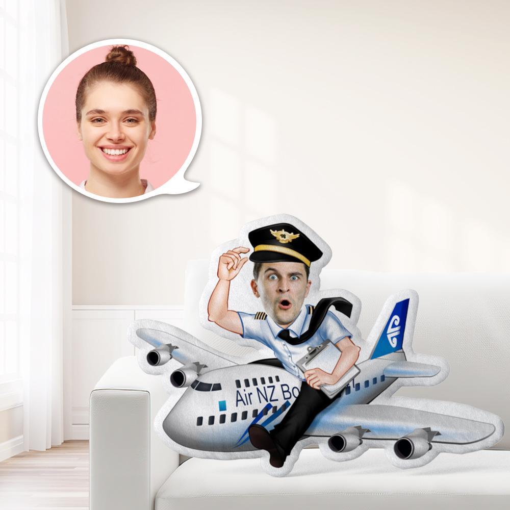 Face Dolls Custom Pilot Toys Personalized Photo My face On Pillows Unique Personalized Throw Pillow A Truly Cool Gift