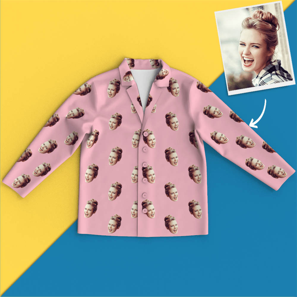 Custom Face Pajamas Home Pajamas - Colorful - auphotoblanket