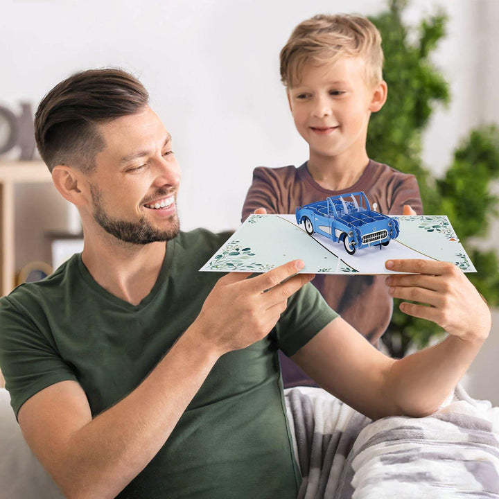 Classic Car Pop up Card for Father's Day - auphotoblanket